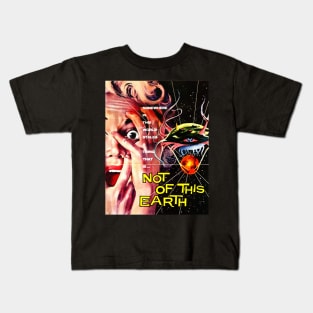 Classic Science Fiction Movie Poster - Not of This Earth Kids T-Shirt